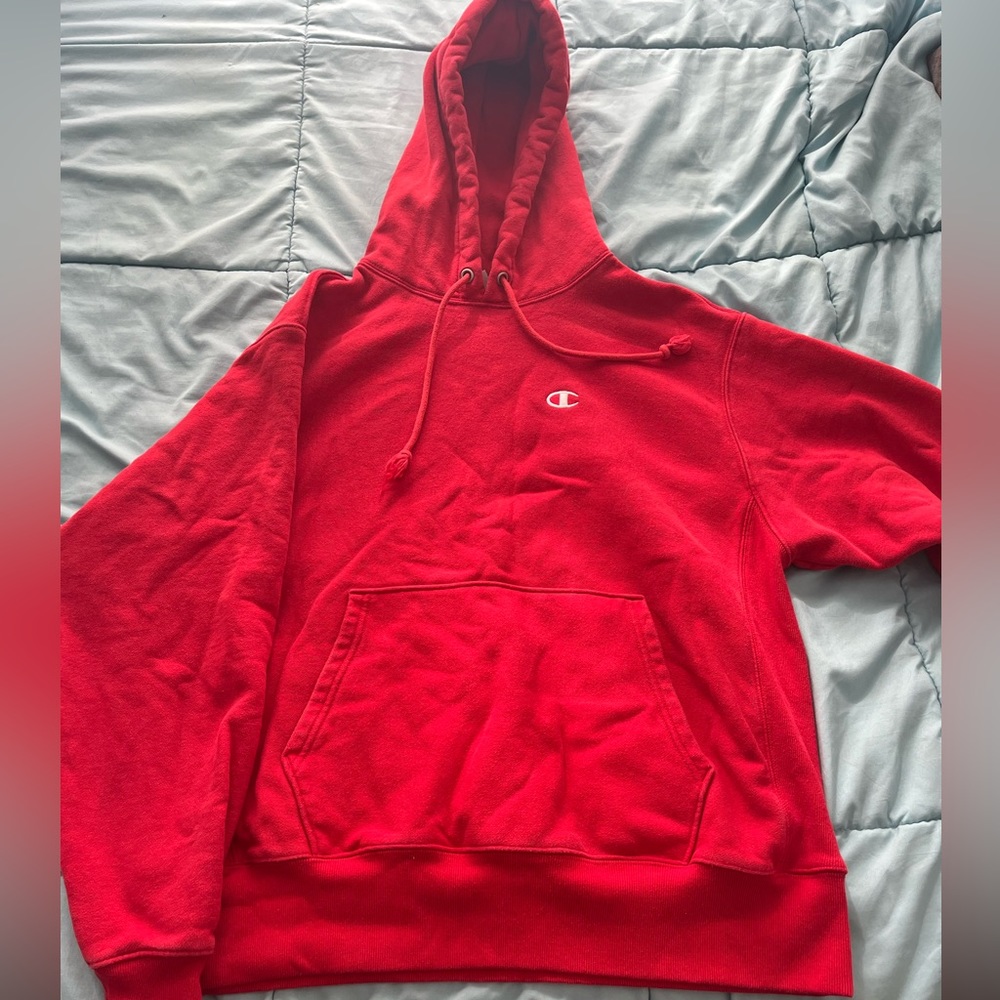 Unisex Red Champion hoodie